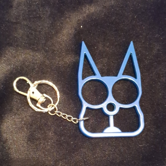 Blue Cat Keychain - Picture 2 of 2